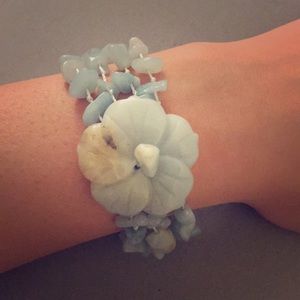 Natural Aventurine Flower Gemstone Bracelet